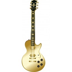 STICKER SWINGTIME SERIE INSTRUMENTS chitarra mod. Les Paul (oro) 100x33 cm DSS0006