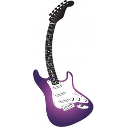 STICKER SWINGTIME SERIE INSTRUMENTS chitarra mod. Stratocaster curva 90x46 cm DSS0031